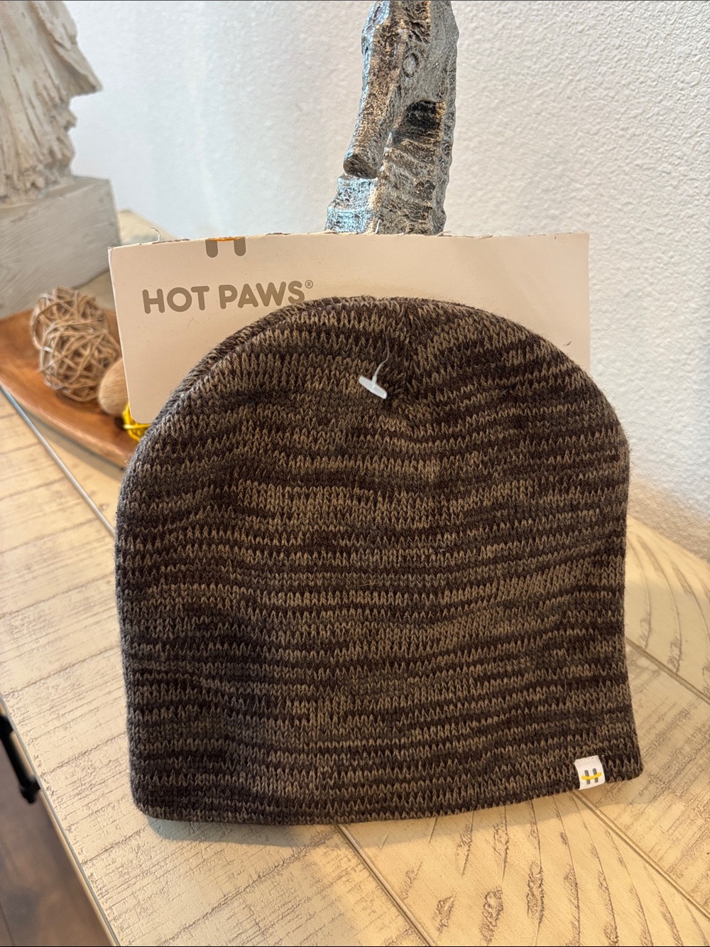 Women's Brown Marled Knit Beanie